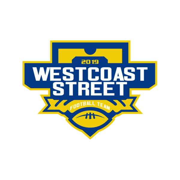 West Coast Street Football League logo template Thumbnail