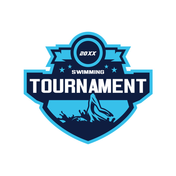 Swimming Tournament logo template Thumbnail